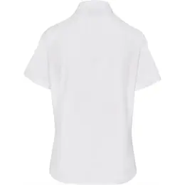 Ladies Short Sleeve Oxford Shirt White Back